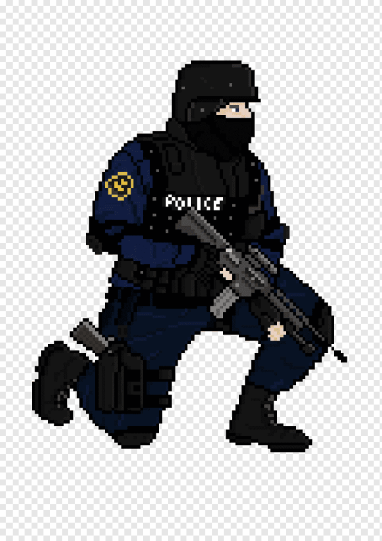 Полиция пиксель арт
