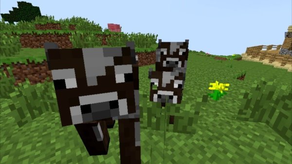 Minecraft корова