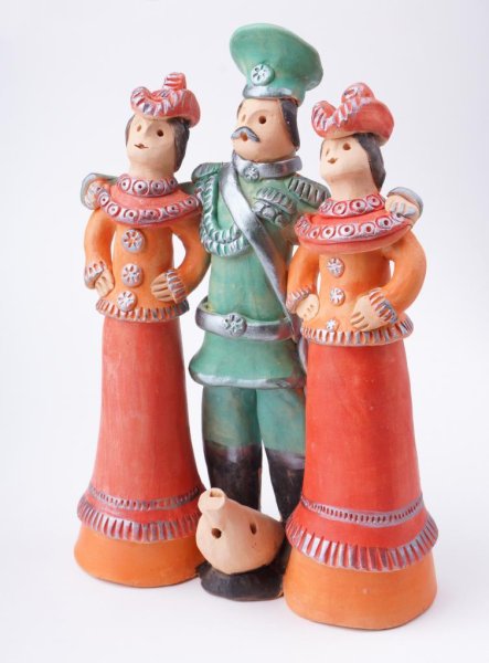 Романовская глиняная игрушка романушка