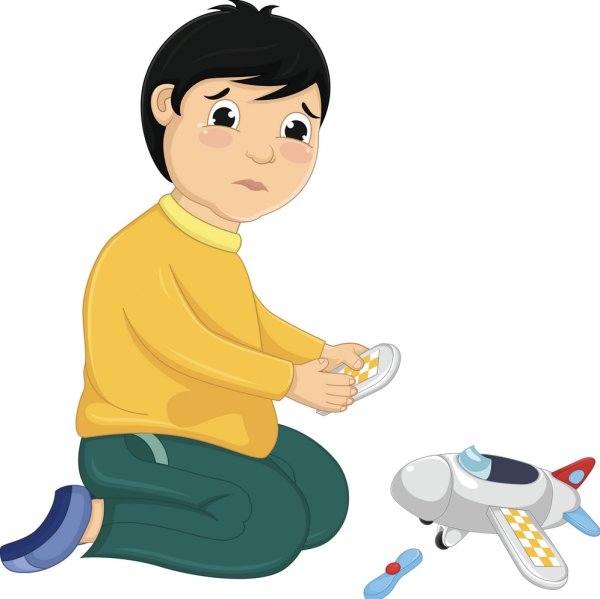 Векторный сломанная игрушка