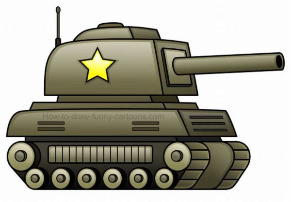 Танк рисунок для детей