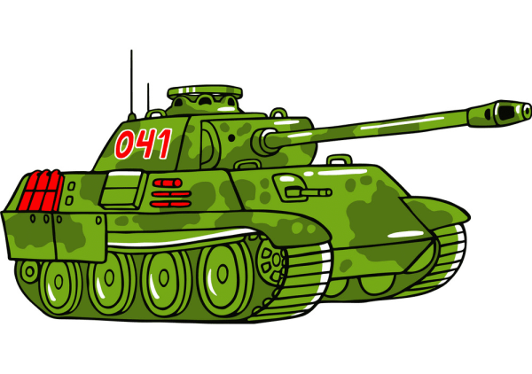 Военный танк для детей