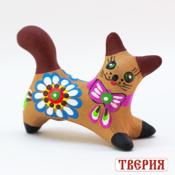 Торжокская глиняная игрушка свистулька