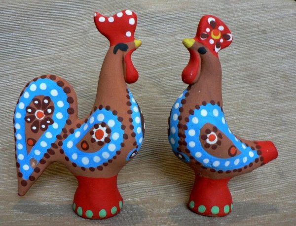 Расписные игрушки из глины