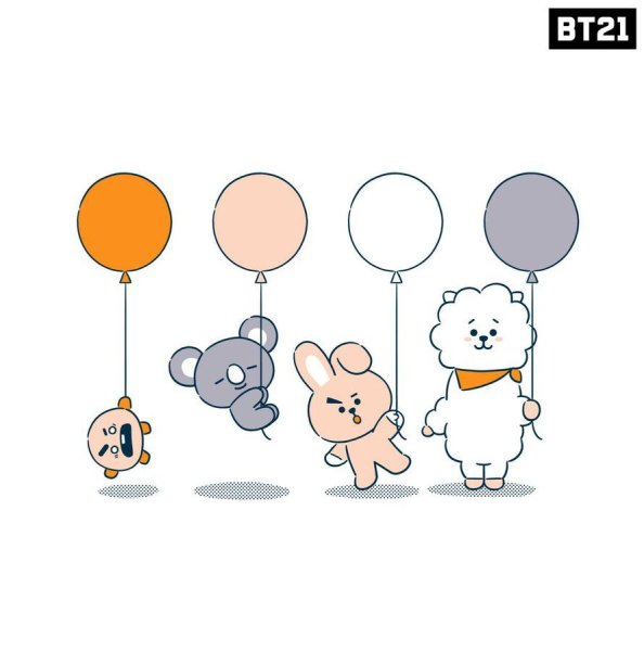 BTS bt21 рисунки