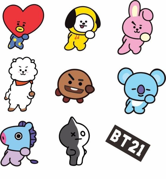 Bt21 BTS Стикеры