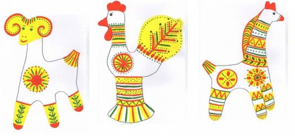 Филимоновская игрушка петушок раскраска