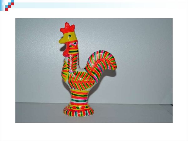 Глиняная игрушка Филимоновская петух