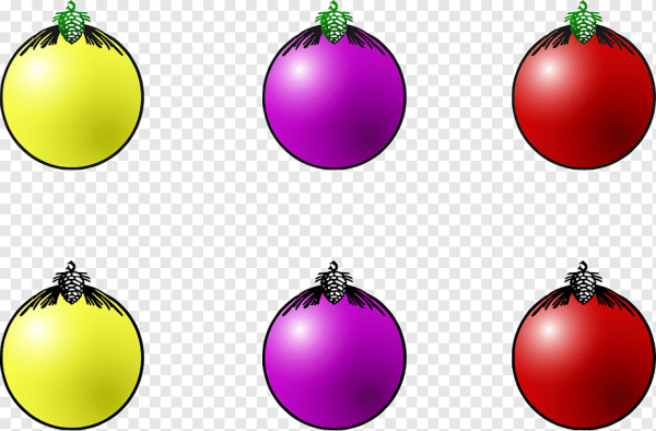Разноцветные шары на елку