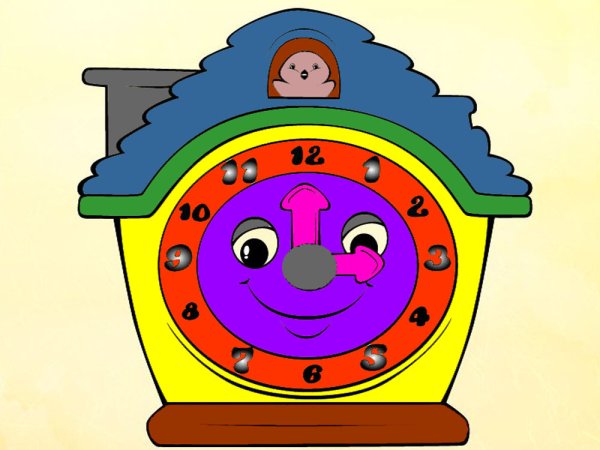 Часы рисунок для детей