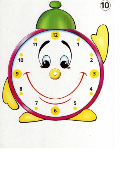 Математические часы для детей