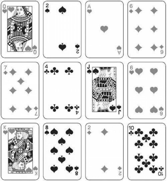 Разукрашенные карты игральные