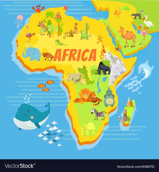 Материк Африка для детей