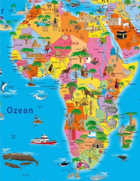 Континент Африка для детей