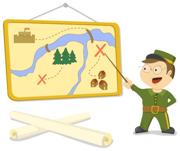 Карта Военная для дошкольников