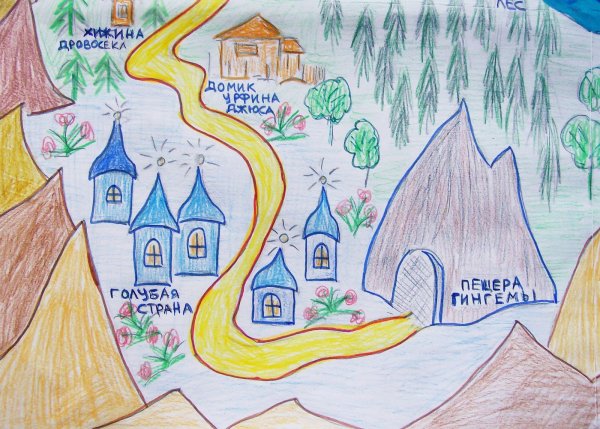 Нарисовать волшебную карту страны