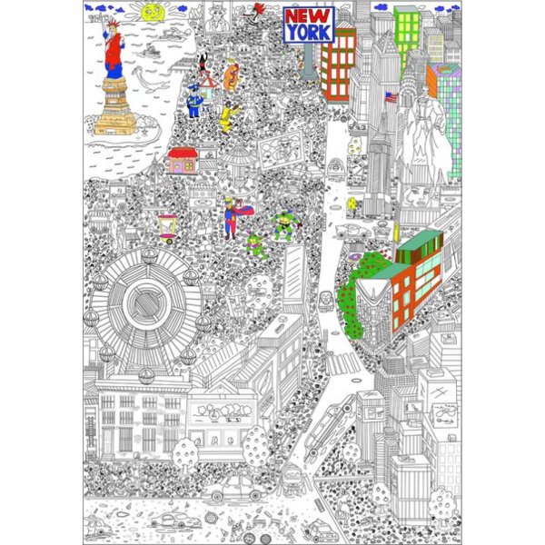 Раскраска антистресс New York