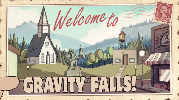 Gravity Falls карта города