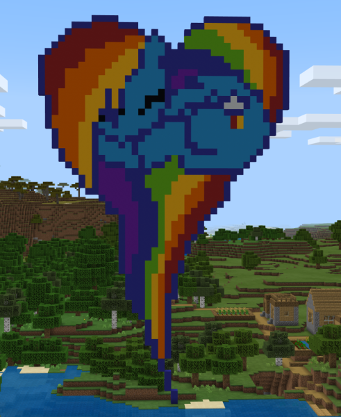 Minecraft Радуга Дэш