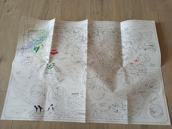 Плакат-раскраска a1, Десятое королевство "карта мира"