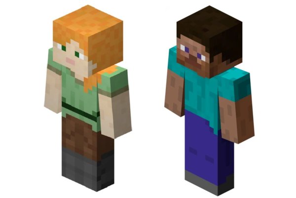 Minecraft Стив и Алекс
