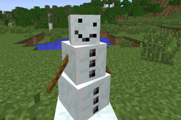 Minecraft снежный голем
