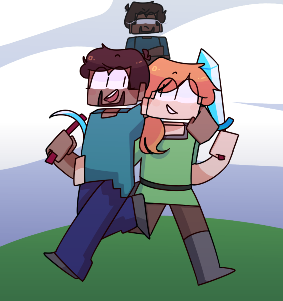 Herobrine и Стив и Алекс