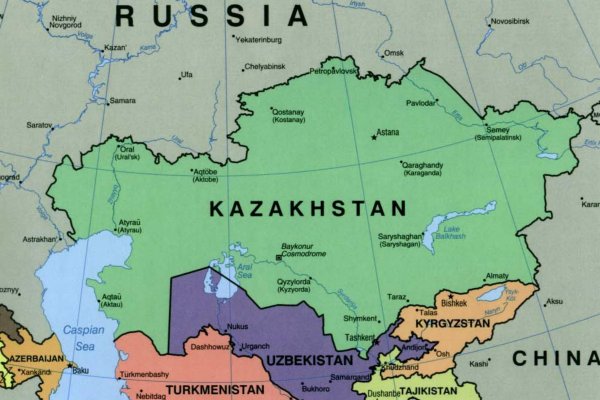 Казахстан на карте