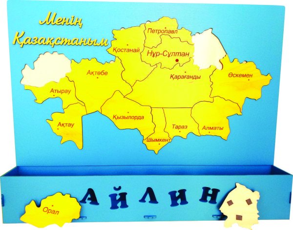 Карта Казахстана пазл