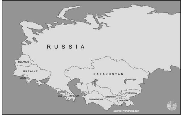 Russia and CIS Map
