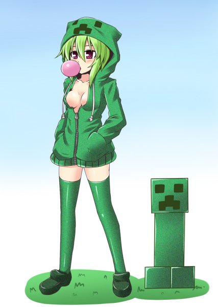 Minecraft КРИПЕР девушка
