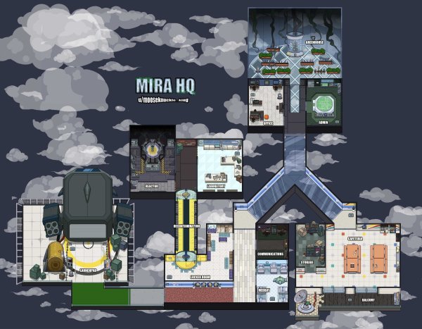 Карта Mira hq among us