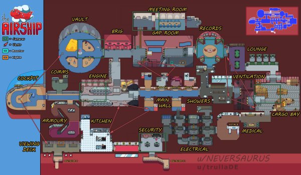 Амонг АС Airship Map
