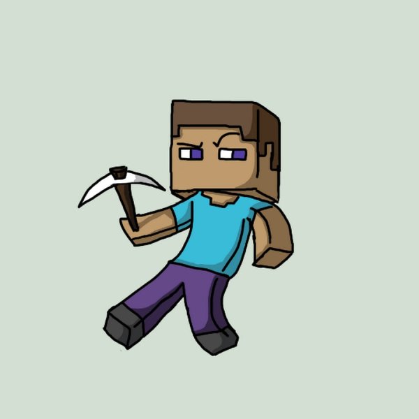 Minecraft Стив арт
