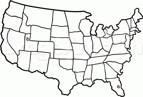 Очертания Штатов США