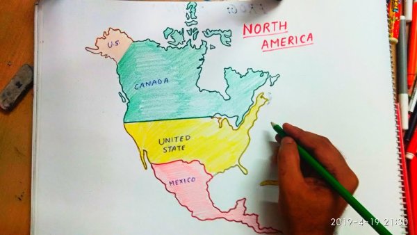 Северная Америка рисунок