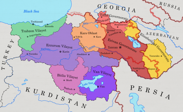 Первая Республика Армения карта