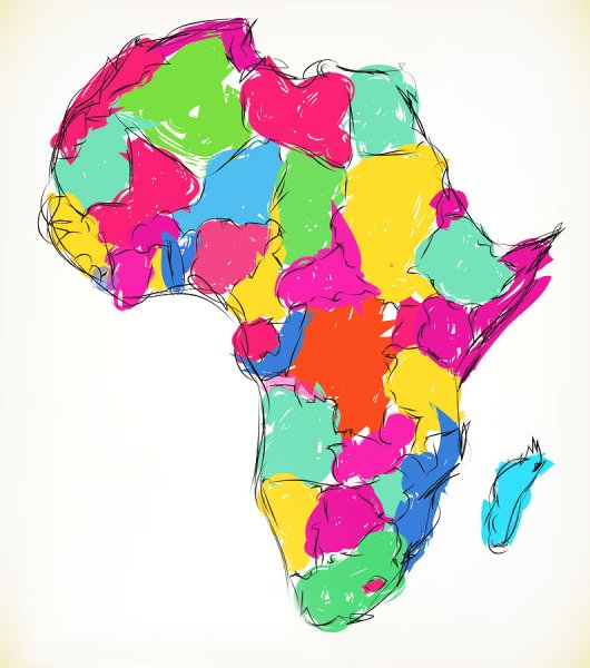 Нарисовать карту Африки