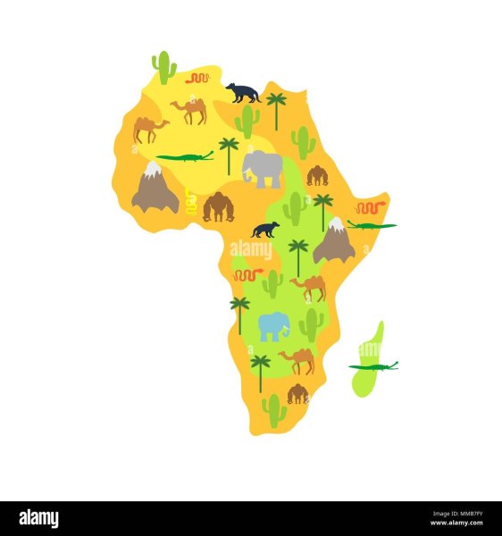 Континент Африка для детей