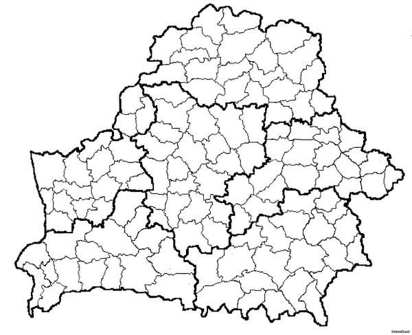 Контурная карта РБ