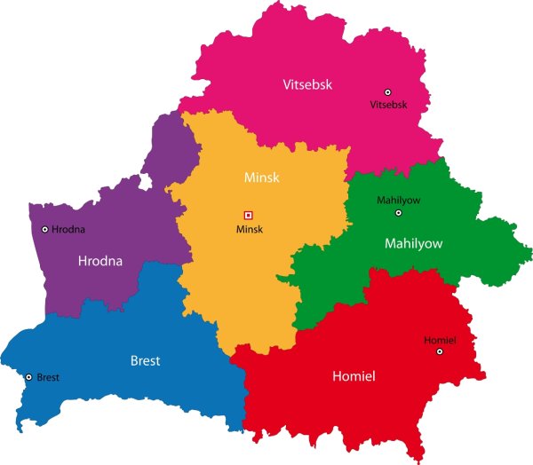 Карта РБ