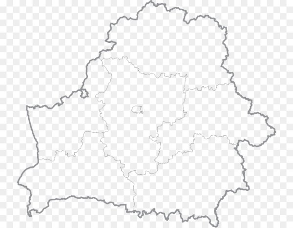 Контур границ Беларуси