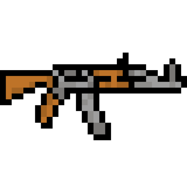 AK 47 пиксель арт