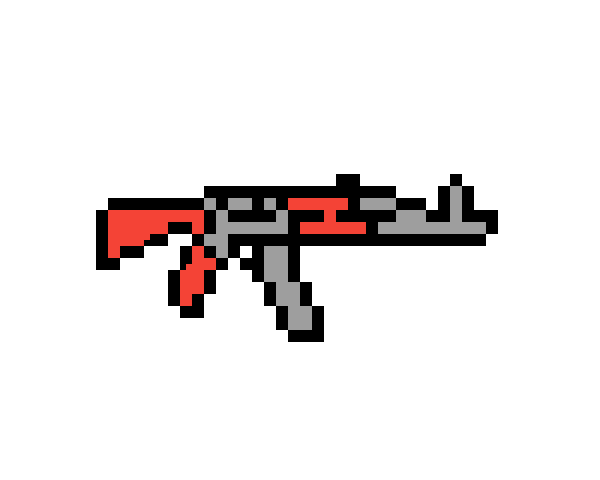 Пиксельный автомат ak47