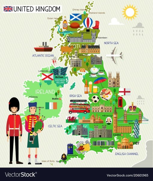 The uk карта для детей