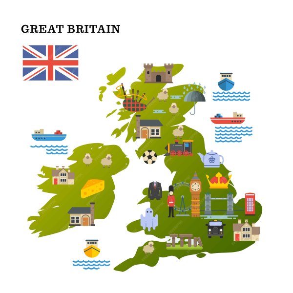 Рисунки карта британии (38 фото)