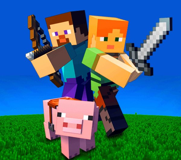 Minecraft Стив и Алекс