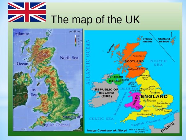 The United Kingdom of great Britain карта
