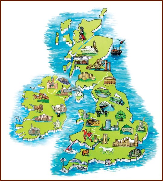 Рисунки карта великобритании на английском (39 фото)