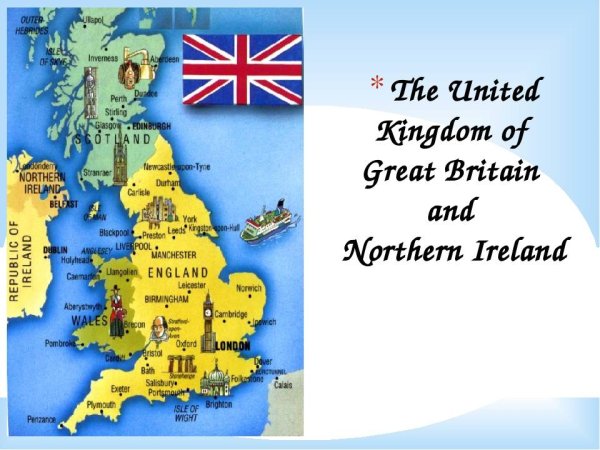 The United Kingdom of great Britain карта